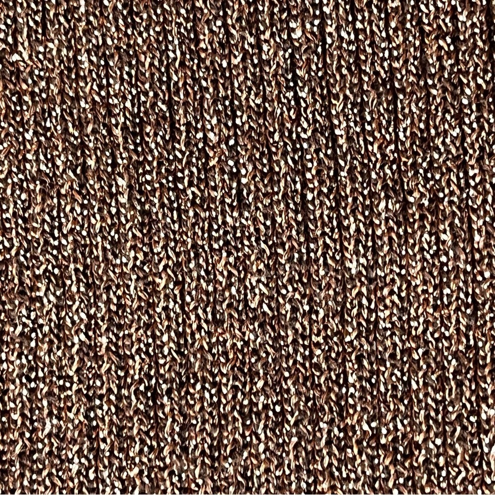 Vintage Just One Metallic Brown Gold Beaded Tank Top L | 80s Y2K Party Glam - Picture 10 of 10